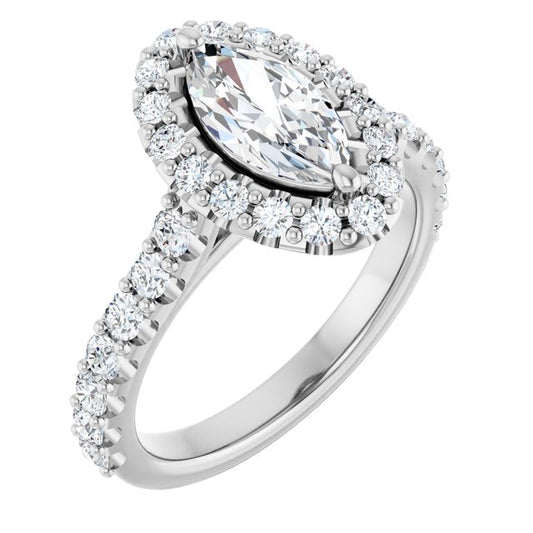 Halo-Style Engagement Ring