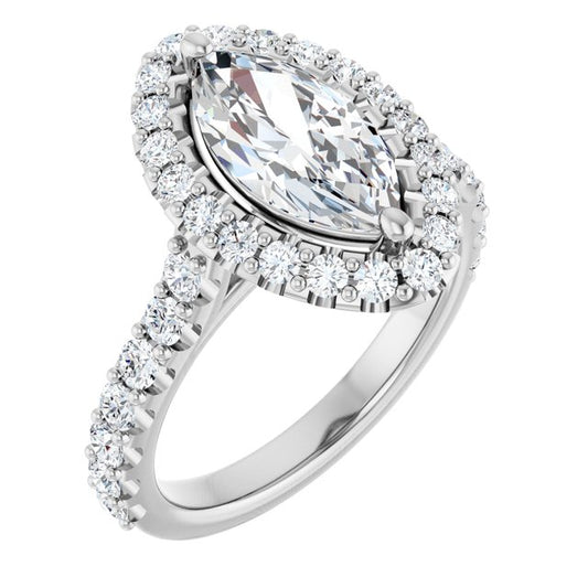 Halo-Style Engagement Ring