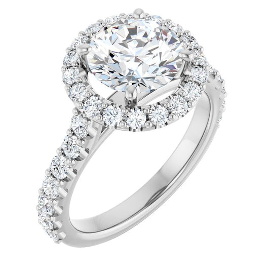 Halo-Style Engagement Ring