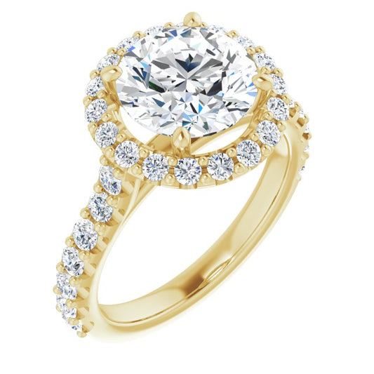 Halo-Style Engagement Ring