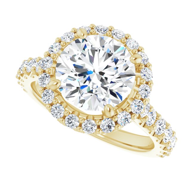 Halo-Style Engagement Ring