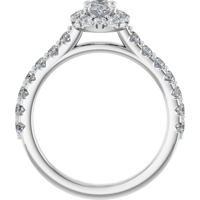 Halo-Style Engagement Ring