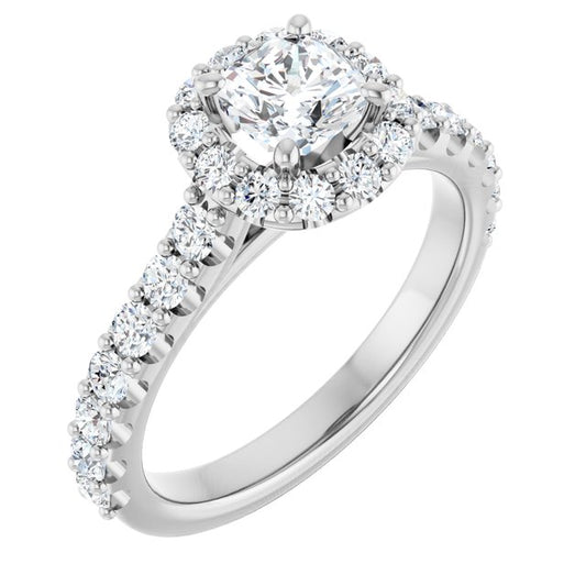 Halo-Style Engagement Ring