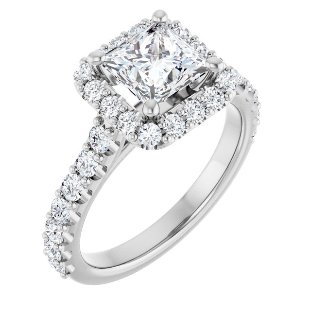 Halo-Style Engagement Ring