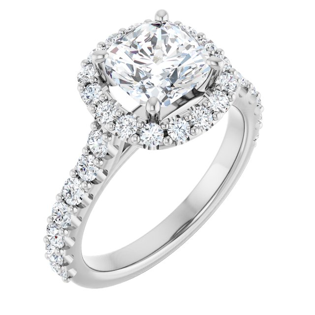 Halo-Style Engagement Ring