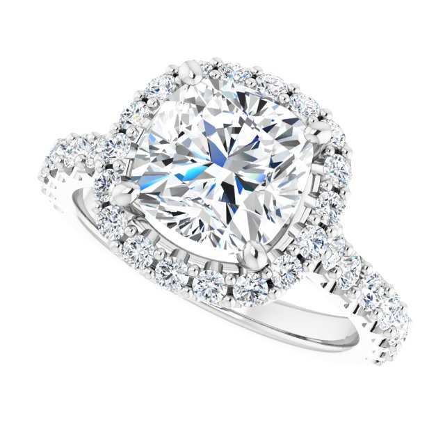Halo-Style Engagement Ring