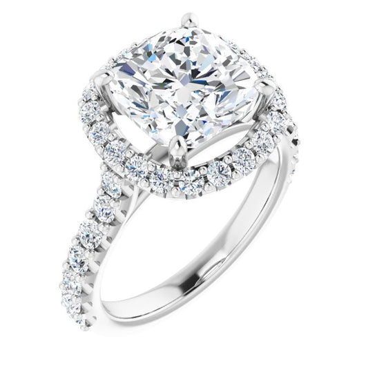Halo-Style Engagement Ring