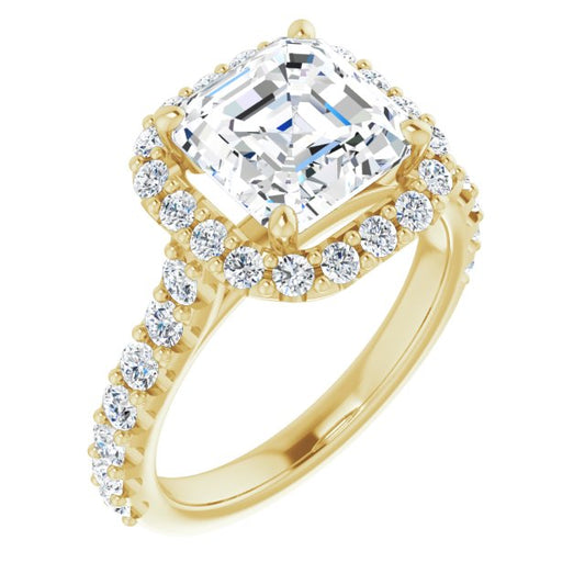 Halo-Style Engagement Ring