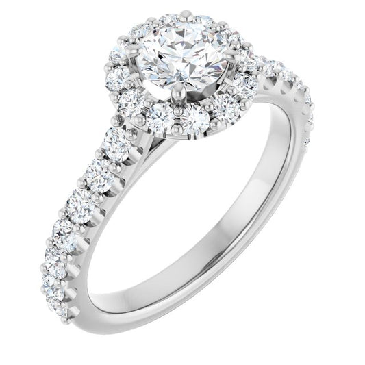 Halo-Style Engagement Ring