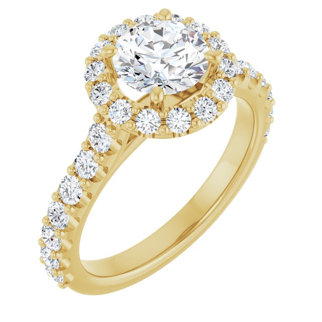 Halo-Style Engagement Ring