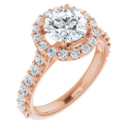 Halo-Style Engagement Ring