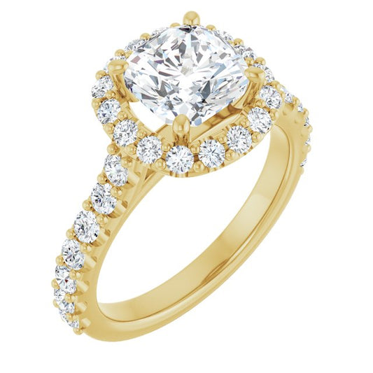 Halo-Style Engagement Ring