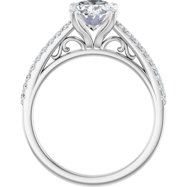 Cathedral-Style Engagement Ring