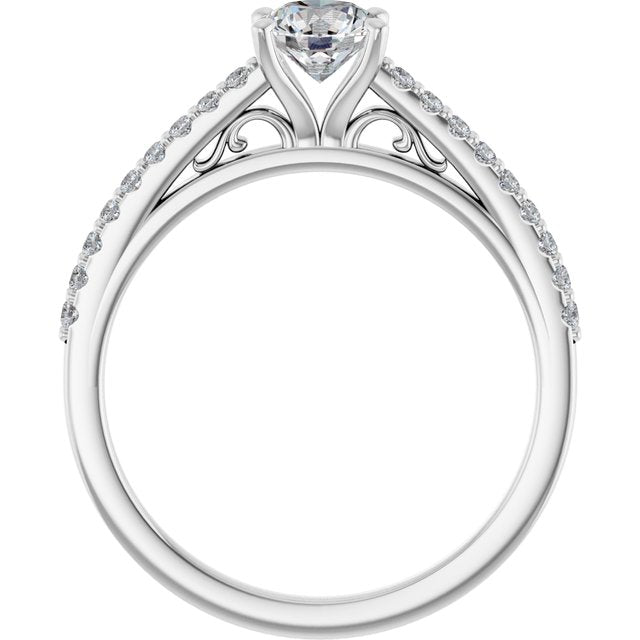 Cathedral-Style Engagement Ring