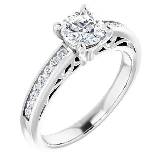 Accented Engagement Ring