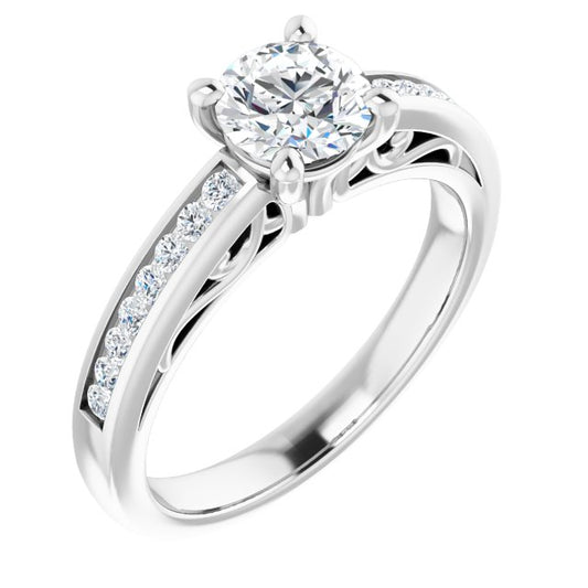 Accented Engagement Ring