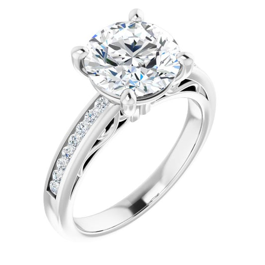 Accented Engagement Ring