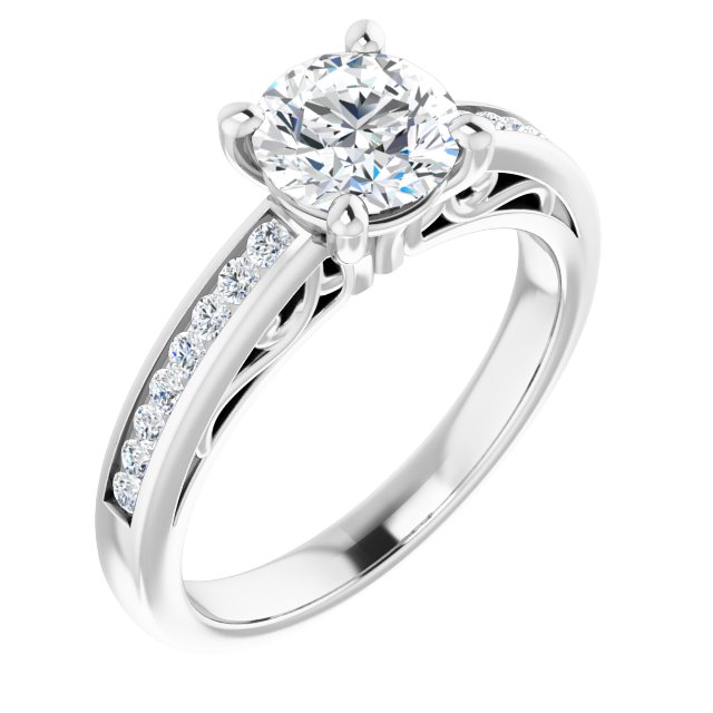 Accented Engagement Ring