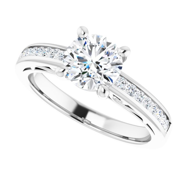 Accented Engagement Ring