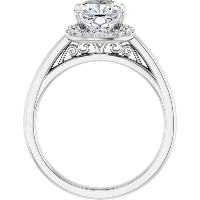 Halo-Style Engagement Ring