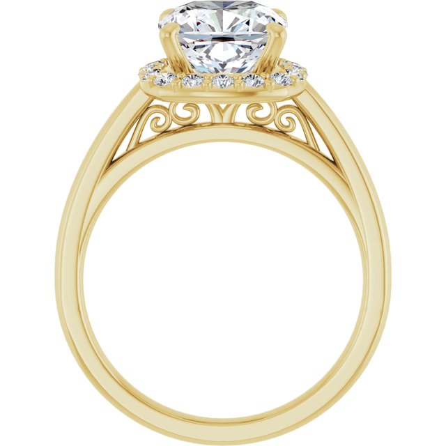Halo-Style Engagement Ring