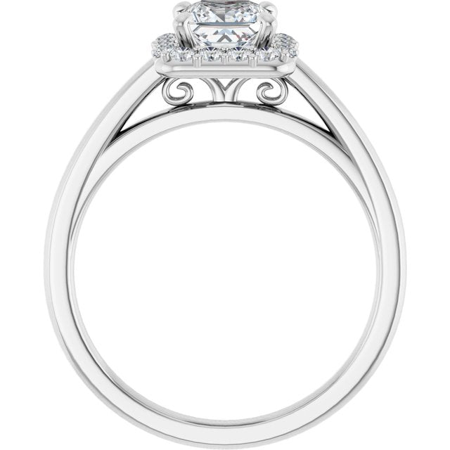 Halo-Style Engagement Ring