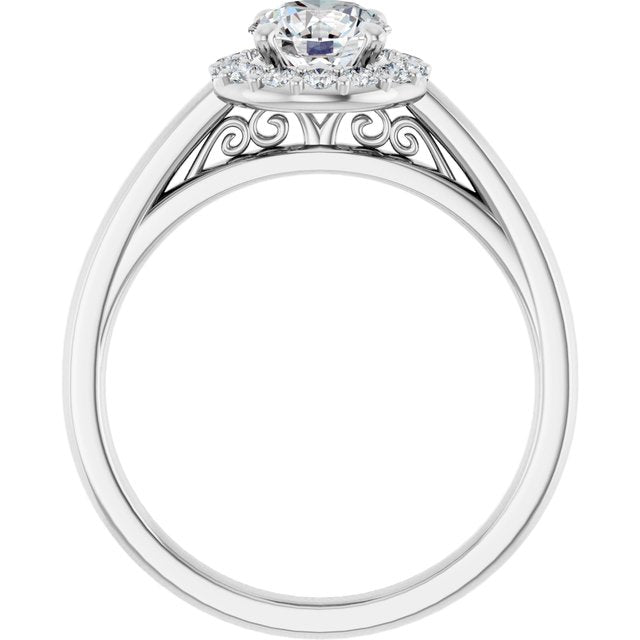 Halo-Style Engagement Ring