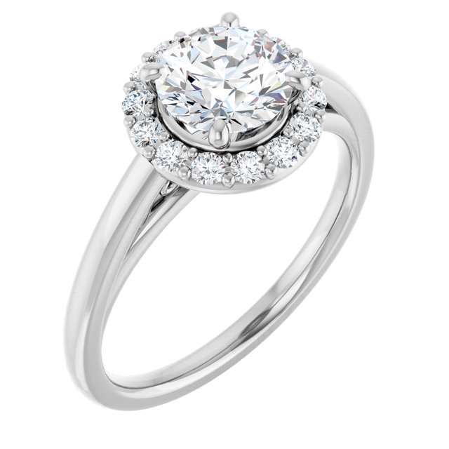 Halo-Style Engagement Ring