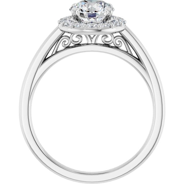 Halo-Style Engagement Ring
