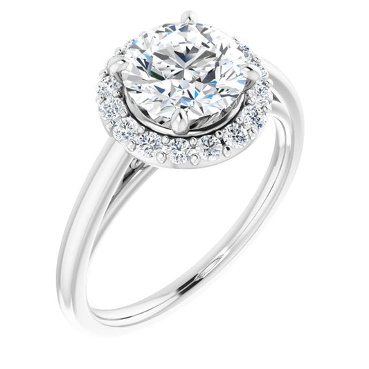 Halo-Style Engagement Ring