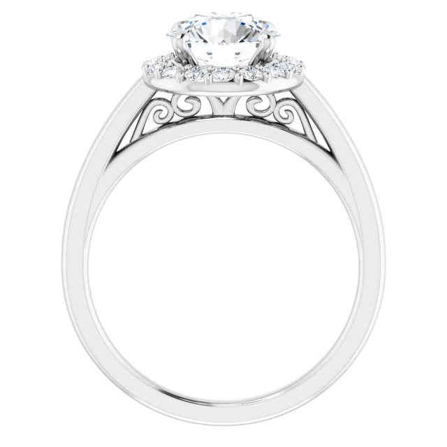 Halo-Style Engagement Ring