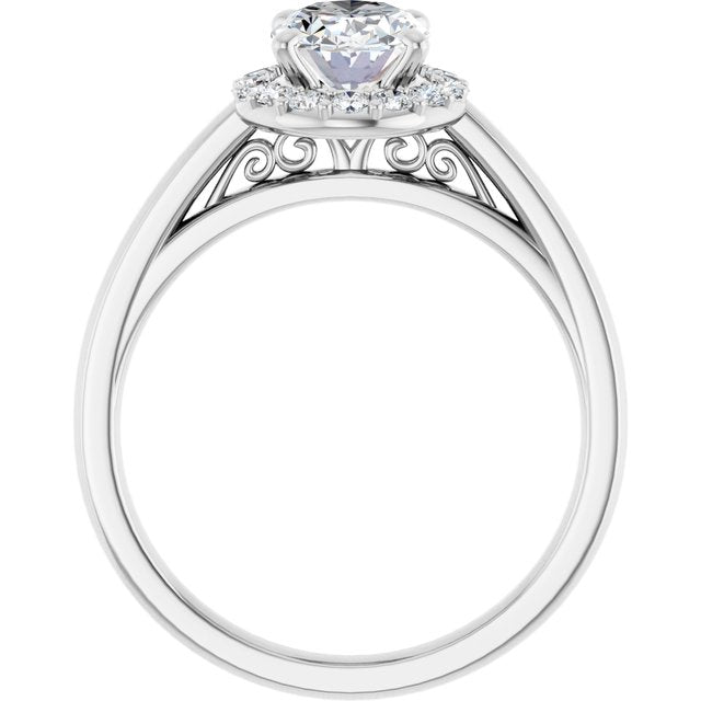 Halo-Style Engagement Ring