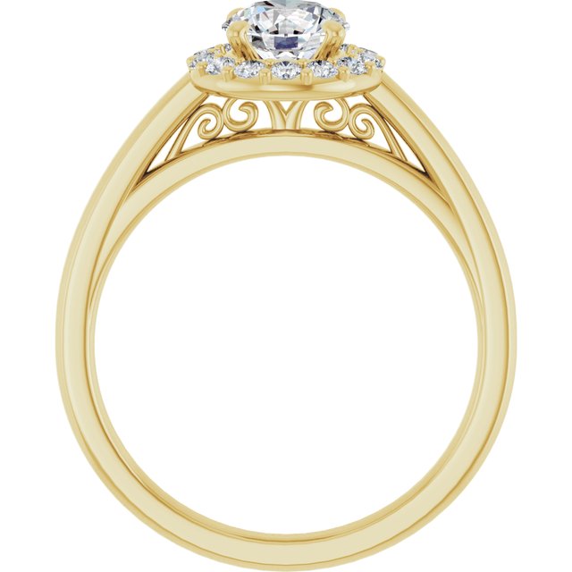 Halo-Style Engagement Ring