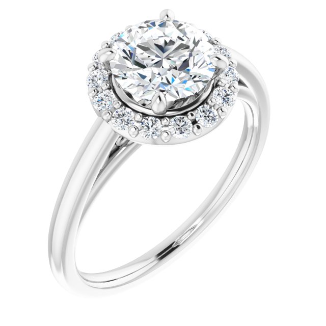 Halo-Style Engagement Ring