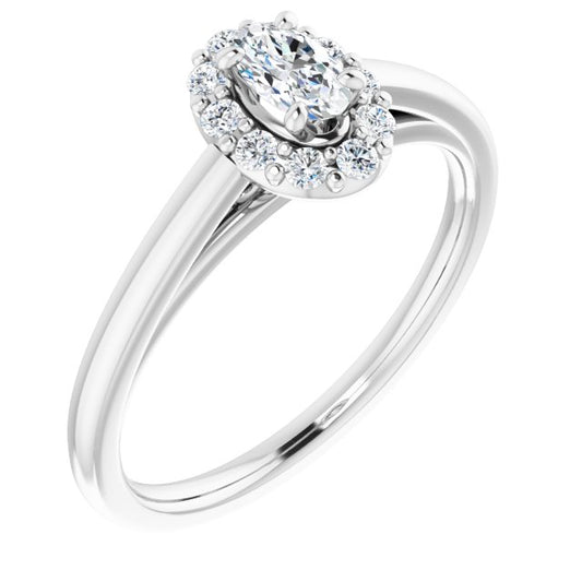 Halo-Style Engagement Ring