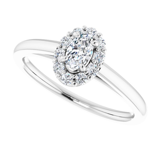 Halo-Style Engagement Ring