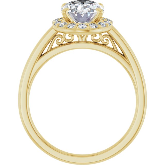 Halo-Style Engagement Ring
