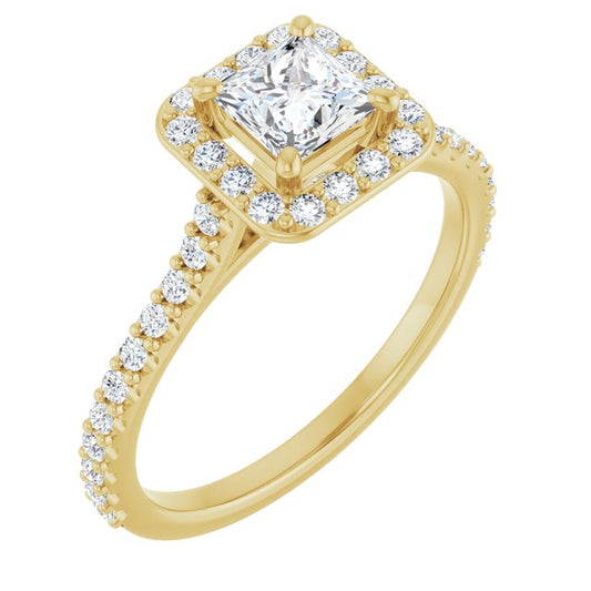 Halo-Style Engagement Ring