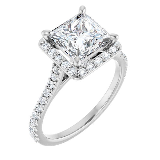Halo-Style Engagement Ring