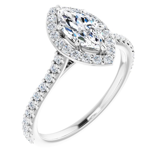 Halo-Style Engagement Ring