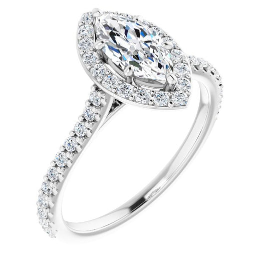 Halo-Style Engagement Ring