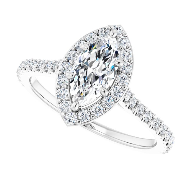Halo-Style Engagement Ring