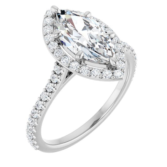 Halo-Style Engagement Ring
