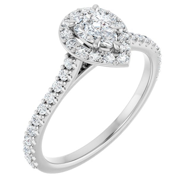 Halo-Style Engagement Ring