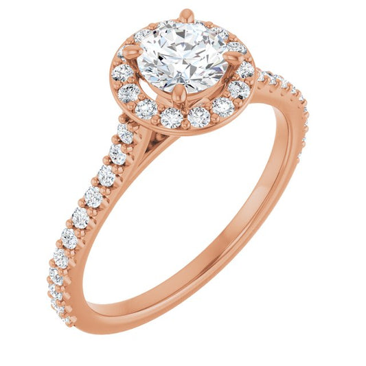 Halo-Style Engagement Ring