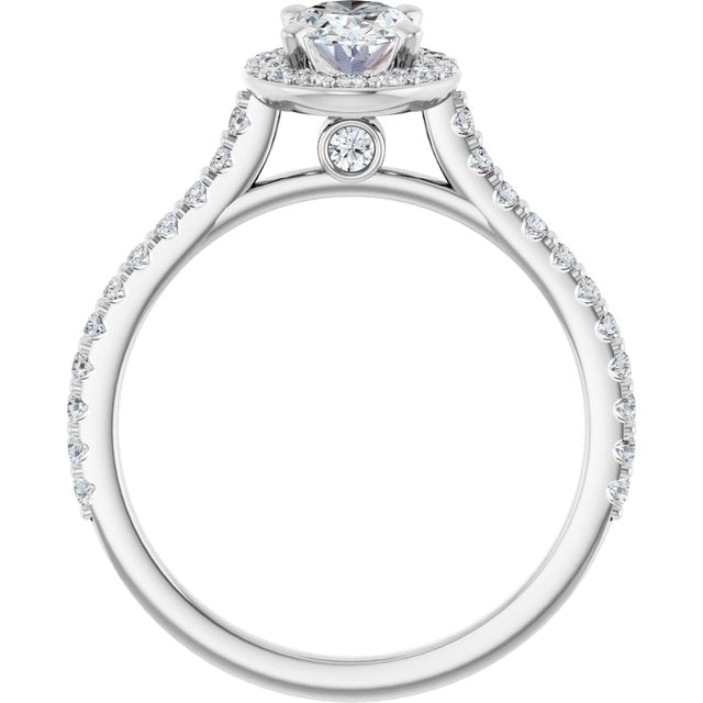 Halo-Style Engagement Ring