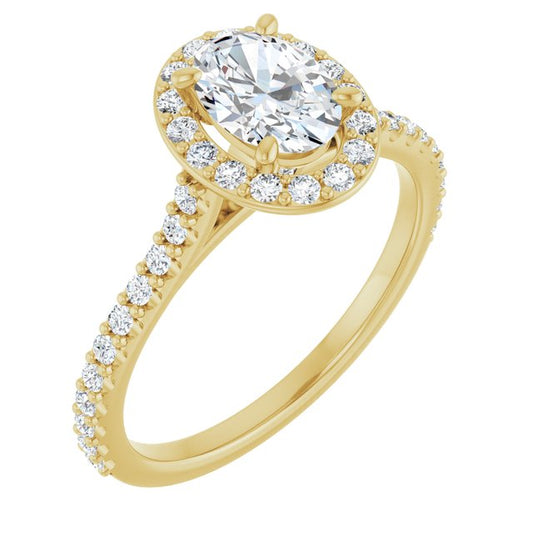 Halo-Style Engagement Ring