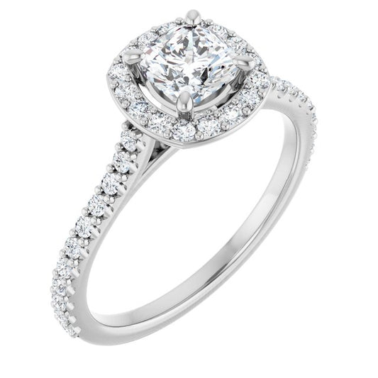 Halo-Style Engagement Ring