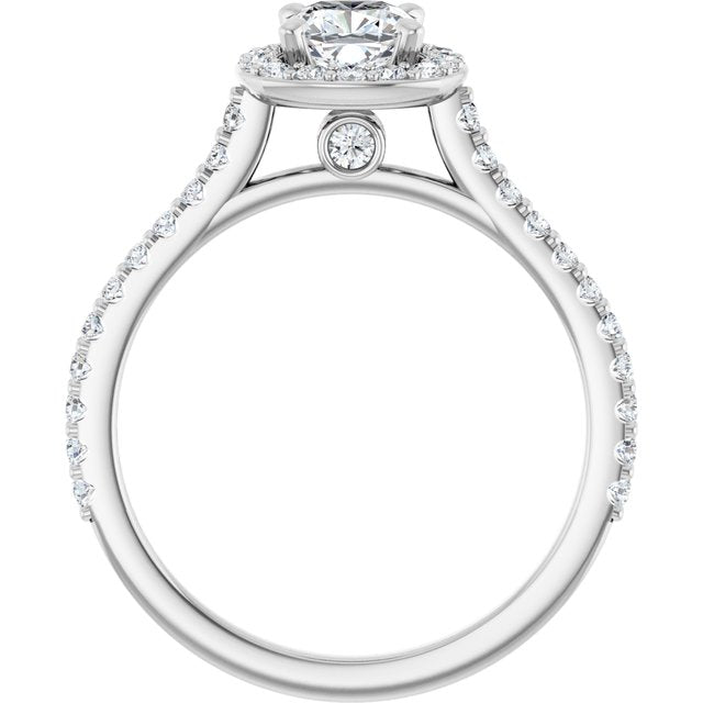 Halo-Style Engagement Ring