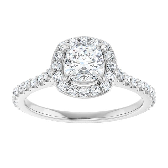 Halo-Style Engagement Ring